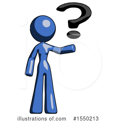 Royalty-Free (RF) Blue Design Mascot Clipart Illustration by Leo Blanchette - Stock Sample #1550213