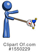 Blue Design Mascot Clipart #1550229 by Leo Blanchette