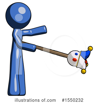 Royalty-Free (RF) Blue Design Mascot Clipart Illustration by Leo Blanchette - Stock Sample #1550232