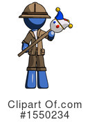Blue Design Mascot Clipart #1550234 by Leo Blanchette