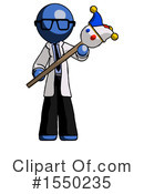 Blue Design Mascot Clipart #1550235 by Leo Blanchette