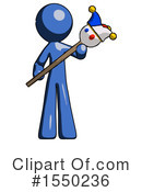 Blue Design Mascot Clipart #1550236 by Leo Blanchette