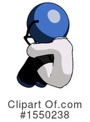 Blue Design Mascot Clipart #1550238 by Leo Blanchette