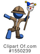 Blue Design Mascot Clipart #1550239 by Leo Blanchette