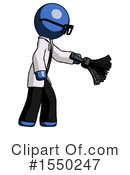 Blue Design Mascot Clipart #1550247 by Leo Blanchette