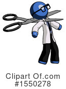 Blue Design Mascot Clipart #1550278 by Leo Blanchette