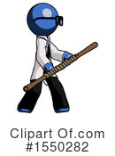 Blue Design Mascot Clipart #1550282 by Leo Blanchette
