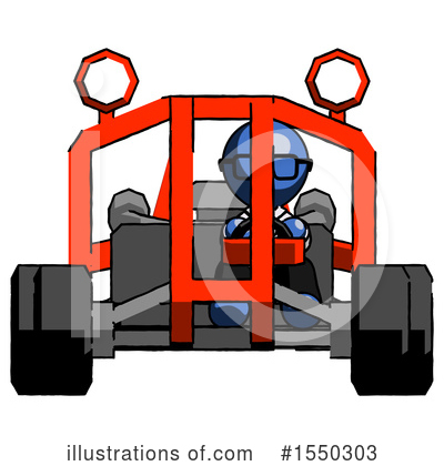 Royalty-Free (RF) Blue Design Mascot Clipart Illustration by Leo Blanchette - Stock Sample #1550303