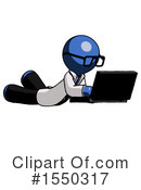 Blue Design Mascot Clipart #1550317 by Leo Blanchette