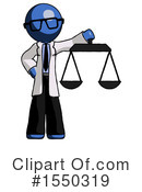 Blue Design Mascot Clipart #1550319 by Leo Blanchette
