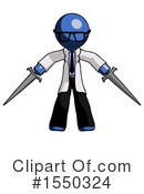 Blue Design Mascot Clipart #1550324 by Leo Blanchette