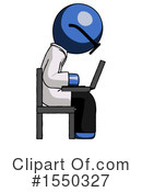Blue Design Mascot Clipart #1550327 by Leo Blanchette