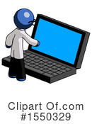 Blue Design Mascot Clipart #1550329 by Leo Blanchette