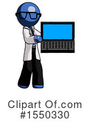 Blue Design Mascot Clipart #1550330 by Leo Blanchette