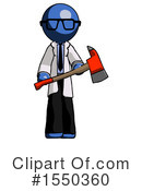 Blue Design Mascot Clipart #1550360 by Leo Blanchette