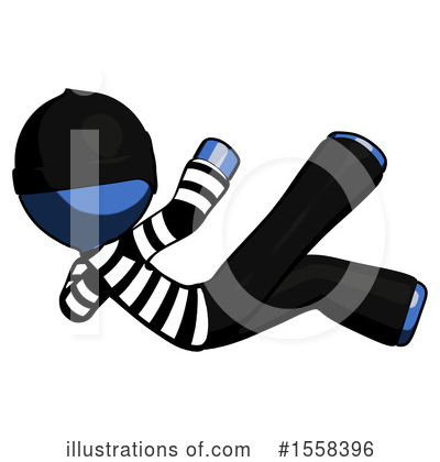 Royalty-Free (RF) Blue Design Mascot Clipart Illustration by Leo Blanchette - Stock Sample #1558396