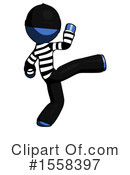 Blue Design Mascot Clipart #1558397 by Leo Blanchette