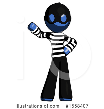 Royalty-Free (RF) Blue Design Mascot Clipart Illustration by Leo Blanchette - Stock Sample #1558407