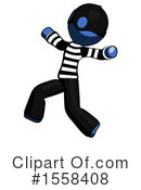 Blue Design Mascot Clipart #1558408 by Leo Blanchette