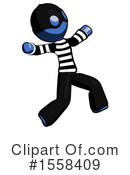 Blue Design Mascot Clipart #1558409 by Leo Blanchette