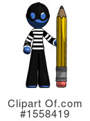 Blue Design Mascot Clipart #1558419 by Leo Blanchette