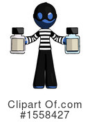 Blue Design Mascot Clipart #1558427 by Leo Blanchette