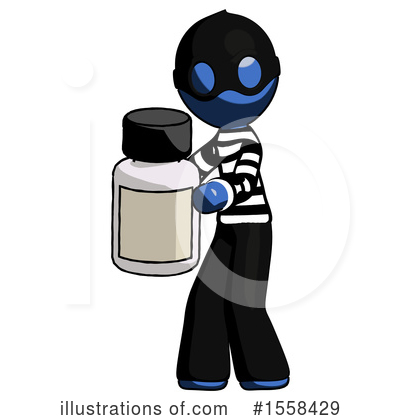 Royalty-Free (RF) Blue Design Mascot Clipart Illustration by Leo Blanchette - Stock Sample #1558429