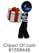 Blue Design Mascot Clipart #1558448 by Leo Blanchette