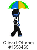 Blue Design Mascot Clipart #1558463 by Leo Blanchette