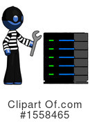 Blue Design Mascot Clipart #1558465 by Leo Blanchette