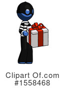 Blue Design Mascot Clipart #1558468 by Leo Blanchette