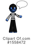 Blue Design Mascot Clipart #1558472 by Leo Blanchette