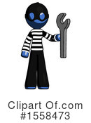 Blue Design Mascot Clipart #1558473 by Leo Blanchette