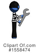 Blue Design Mascot Clipart #1558474 by Leo Blanchette