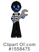 Blue Design Mascot Clipart #1558475 by Leo Blanchette