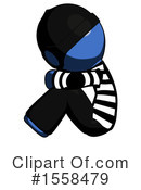 Blue Design Mascot Clipart #1558479 by Leo Blanchette