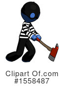 Blue Design Mascot Clipart #1558487 by Leo Blanchette