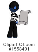 Blue Design Mascot Clipart #1558491 by Leo Blanchette