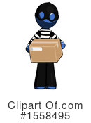 Blue Design Mascot Clipart #1558495 by Leo Blanchette