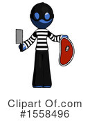 Blue Design Mascot Clipart #1558496 by Leo Blanchette