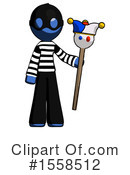 Blue Design Mascot Clipart #1558512 by Leo Blanchette
