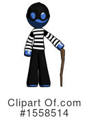 Blue Design Mascot Clipart #1558514 by Leo Blanchette