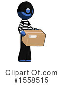 Blue Design Mascot Clipart #1558515 by Leo Blanchette