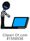 Blue Design Mascot Clipart #1558538 by Leo Blanchette