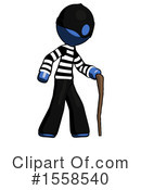 Blue Design Mascot Clipart #1558540 by Leo Blanchette