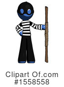 Blue Design Mascot Clipart #1558558 by Leo Blanchette