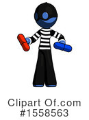 Blue Design Mascot Clipart #1558563 by Leo Blanchette
