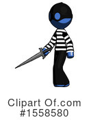 Blue Design Mascot Clipart #1558580 by Leo Blanchette