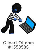 Blue Design Mascot Clipart #1558583 by Leo Blanchette