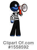 Blue Design Mascot Clipart #1558592 by Leo Blanchette
